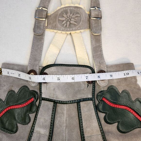 Vintage Lederhosen German Suede Leather Child Size Authentic - Picture 11 of 16